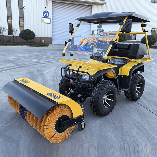  ATV modified into a snow plow / snow removal vehicle 
